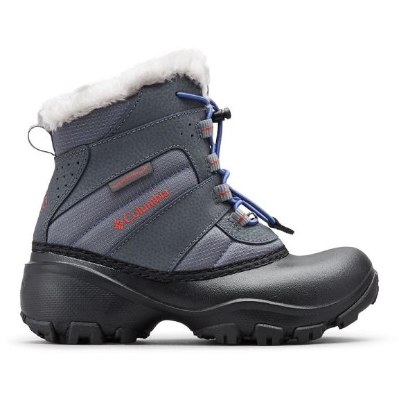 Columbia Rope Tow Waterproof Boots Grey Red For Girls NZ3748 New Zealand